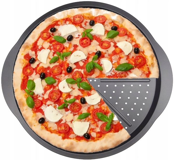 BLACHA FORMA DO PIECZENIA PIZZY BLASZKA TACA 33CM Marka bez marki
