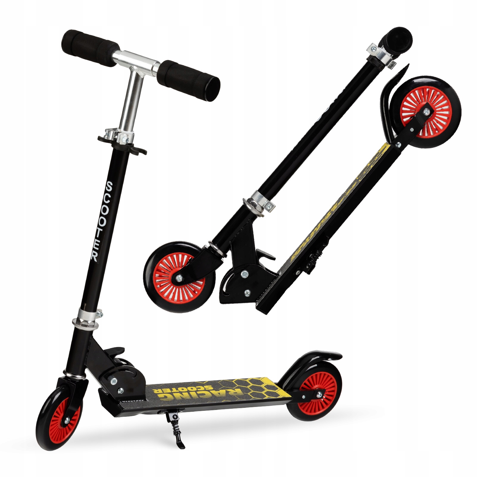 Hulajnoga Scooter dwukołowa dla dzieci do 50kg Flo Czarna