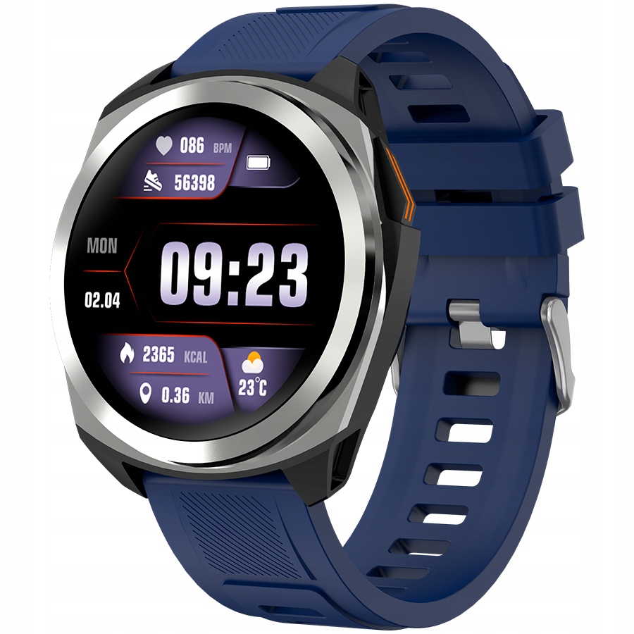 Canyon Chytré Hodinky Maveric SW-83 Gps Stříbrno-modrý