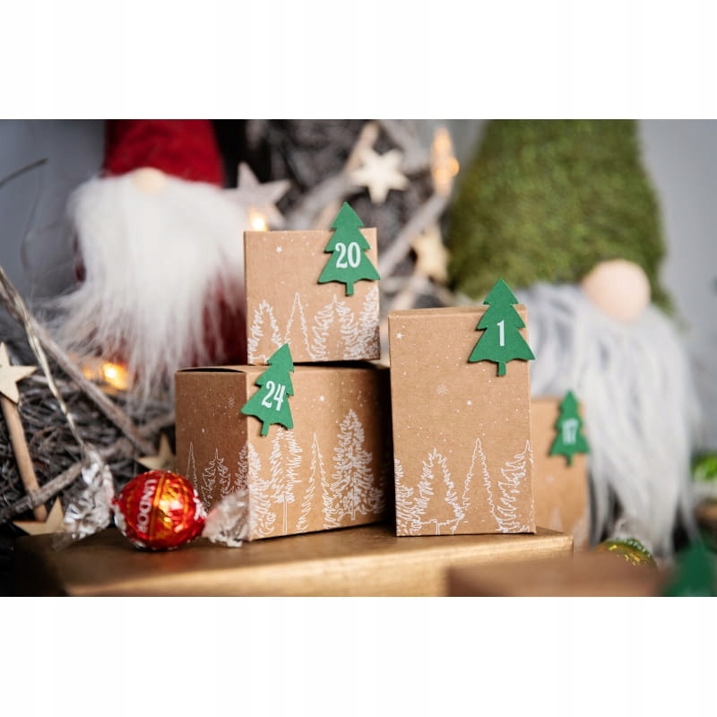 KALENDARZ ADWENTOWY KRAFT DIY PUDEŁKA Kod producenta 01