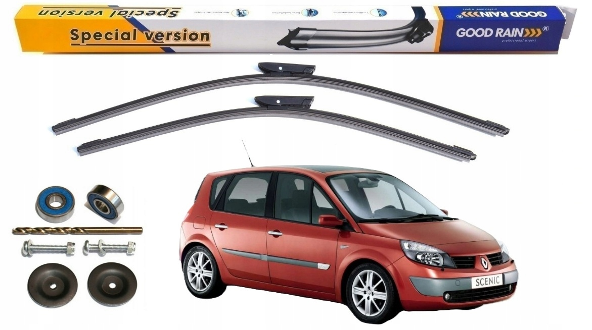 2x Wycieraczki Komplet Przód Renault Scenic II 04-09 Zestaw Naprawczy