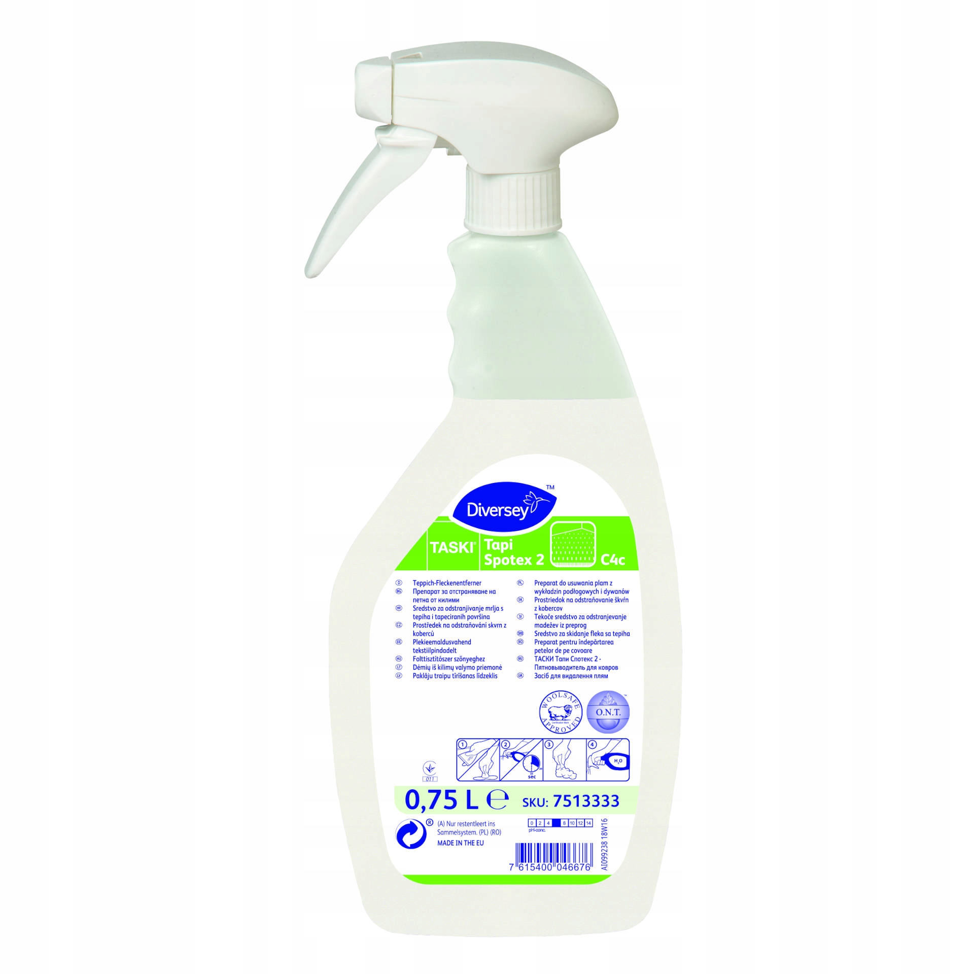 

Diversey Tapi Spotex 2 Odplamiacz wykładzin 0.75L