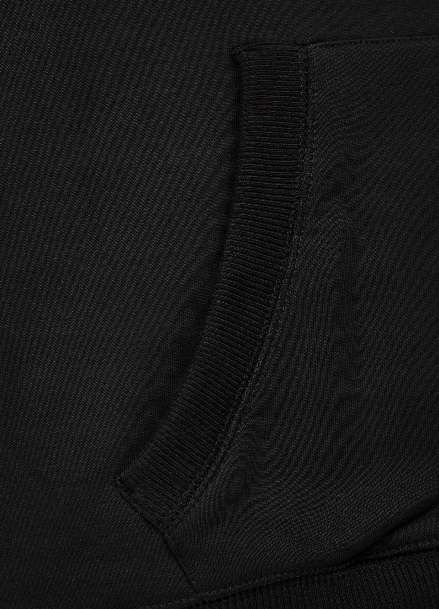 MĘSKA BLUZA SPORTOWA Z KAPTUREM PIT BULL CZARNA Rękaw długi rękaw