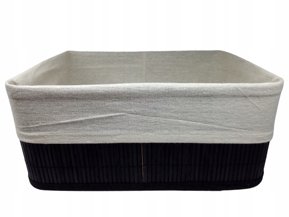 

Koszyk bambusowy organizer z wyściółką 14x25x33 cm