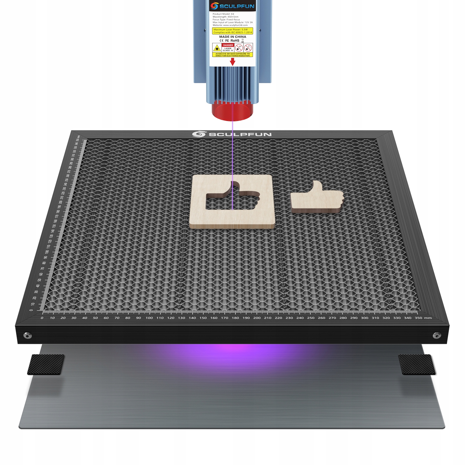 Sculpfun laserová ochranná deska 400×400 mm