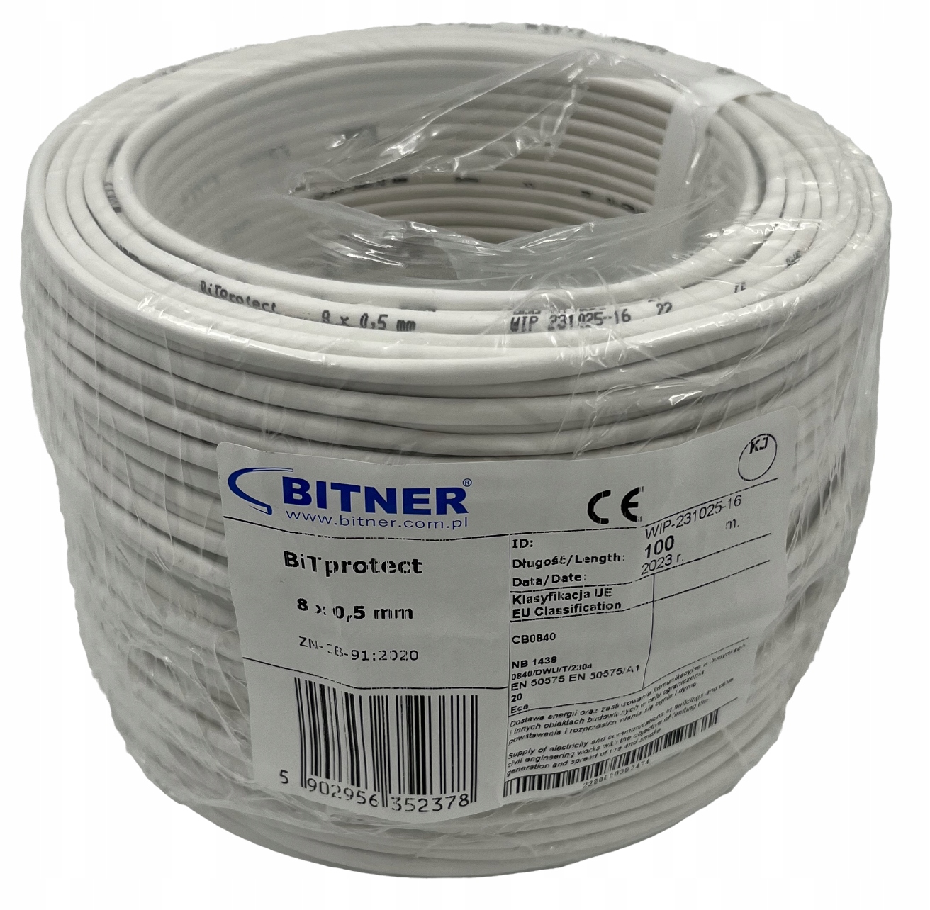 Przewód kabel alarmowy Ytdy 8x0,5 Bitner 100m