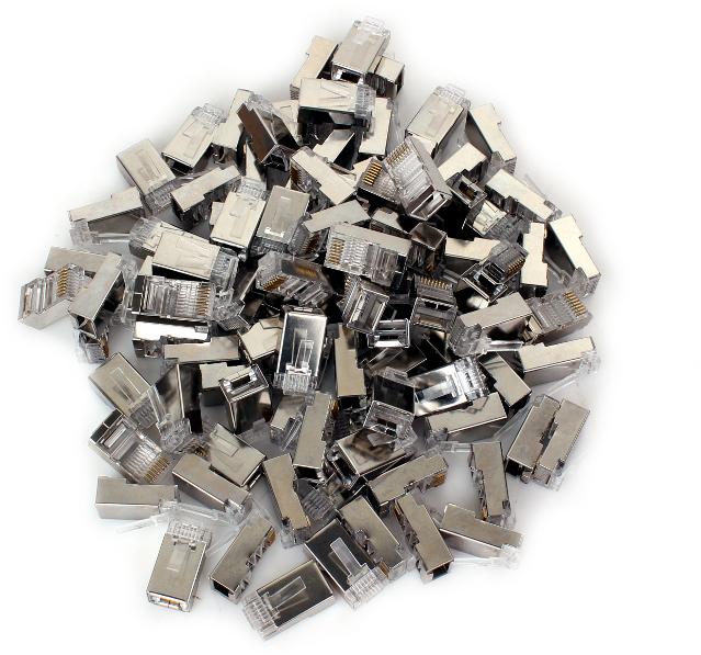 WTYK SIECIOWY PRZELOTOWY RJ45 CAT.6e 8P8C 10sztuk Rodzaj Wtyki RJ45