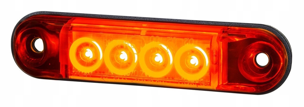 Horpol OBRYSOWA LED Czerwona "slim"