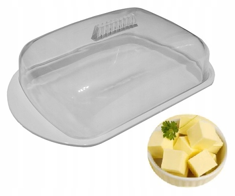 MASELNICZKA MASELNICA POJEMNIK NA MASŁO BIAŁA