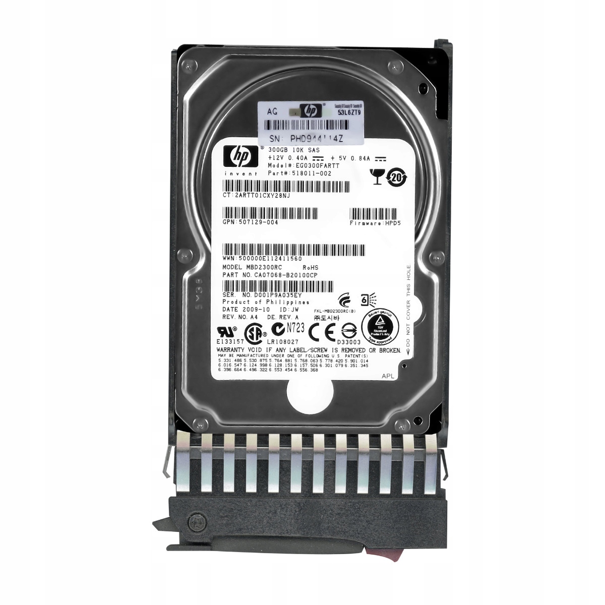 Hp 518011-002 300GB 10K 16MB SAS-2 2.5'' EG0300FARTT