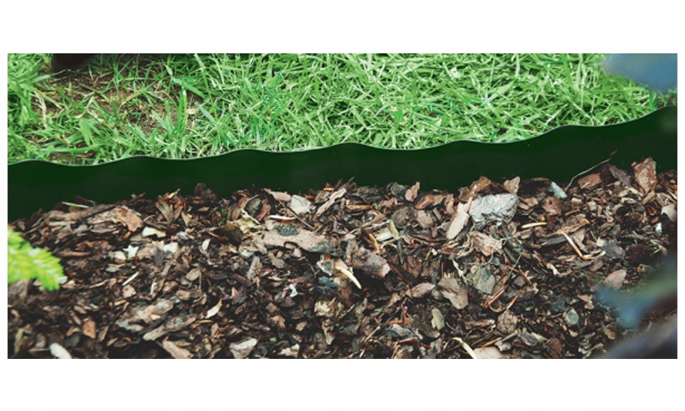 Obrzeże Trawnikowe Ogrodowe faliste Palisada 9m/25cm Zielone 0925 Producent inna