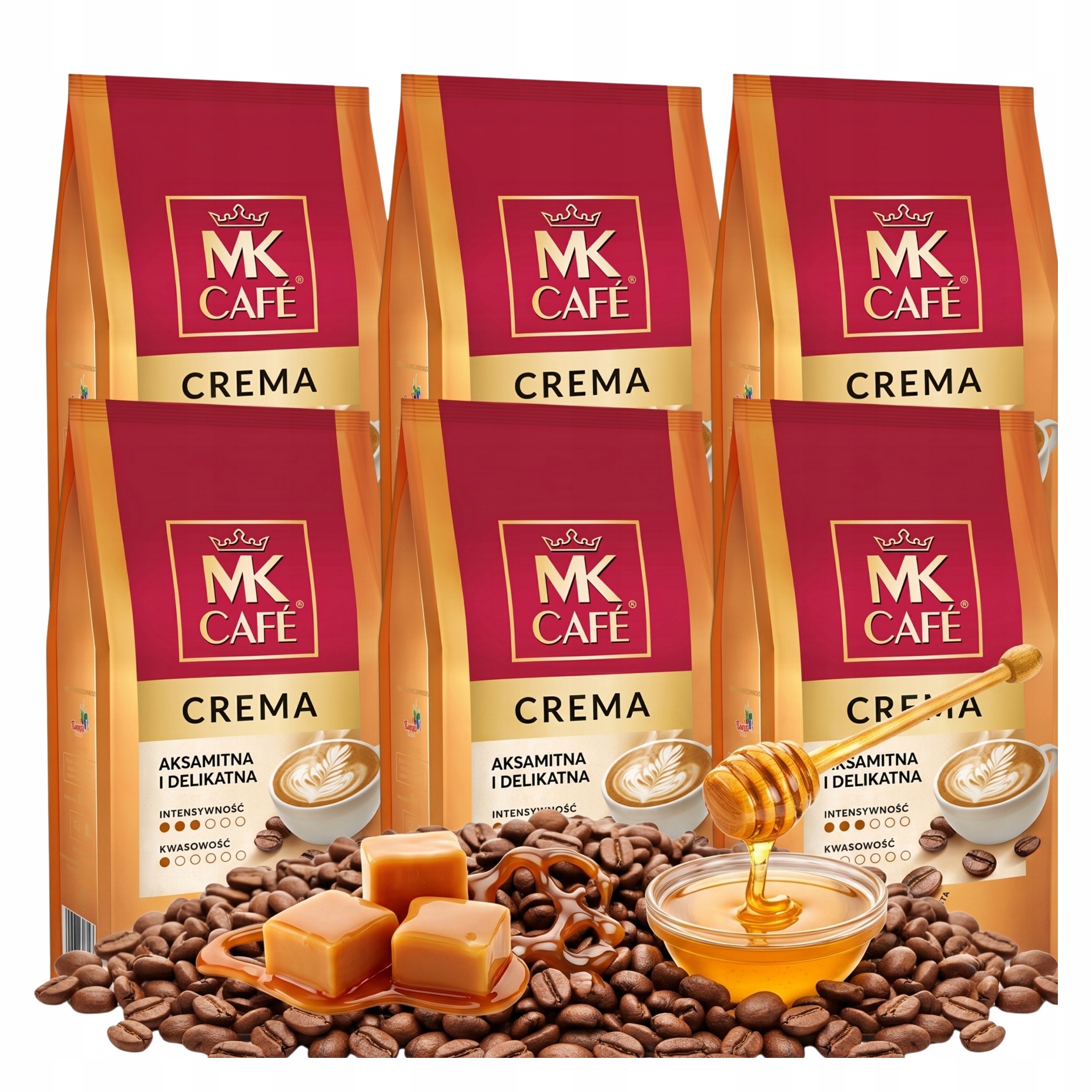 Káva Zrnková Mk Cafe Crema káva arabica robusta sada káv 6 kg