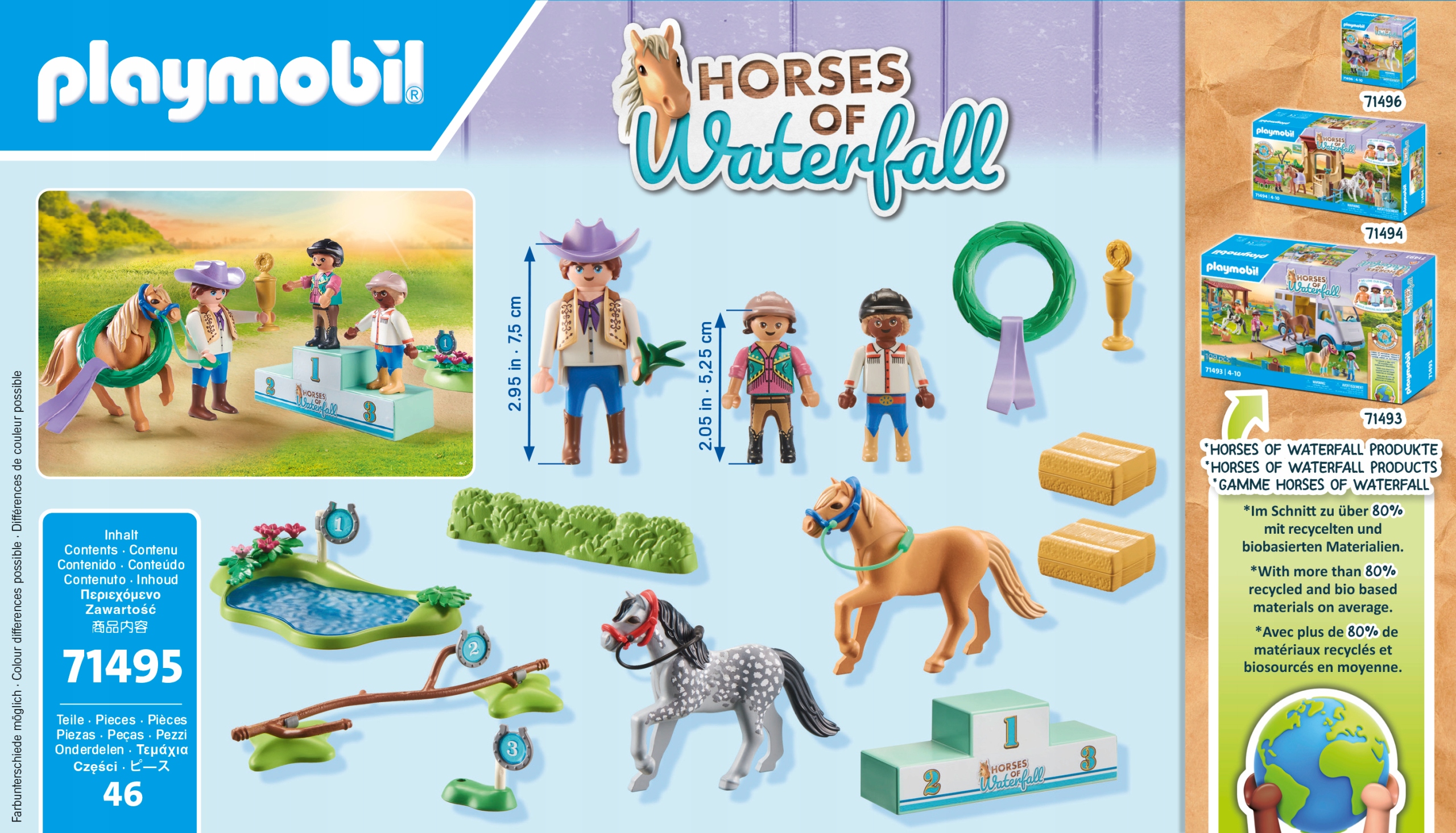 PLAYMOBIL 71495 Turniej kucyków Horses of Waterfall konie kucyki EAN (GTIN) 4008789714954