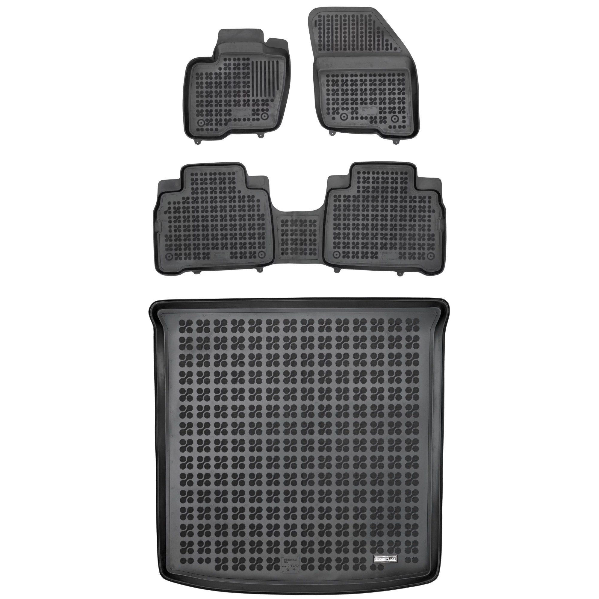 Gumová sada kobercov a rohoží pre Ford S-Max II od 2015 5 osôb