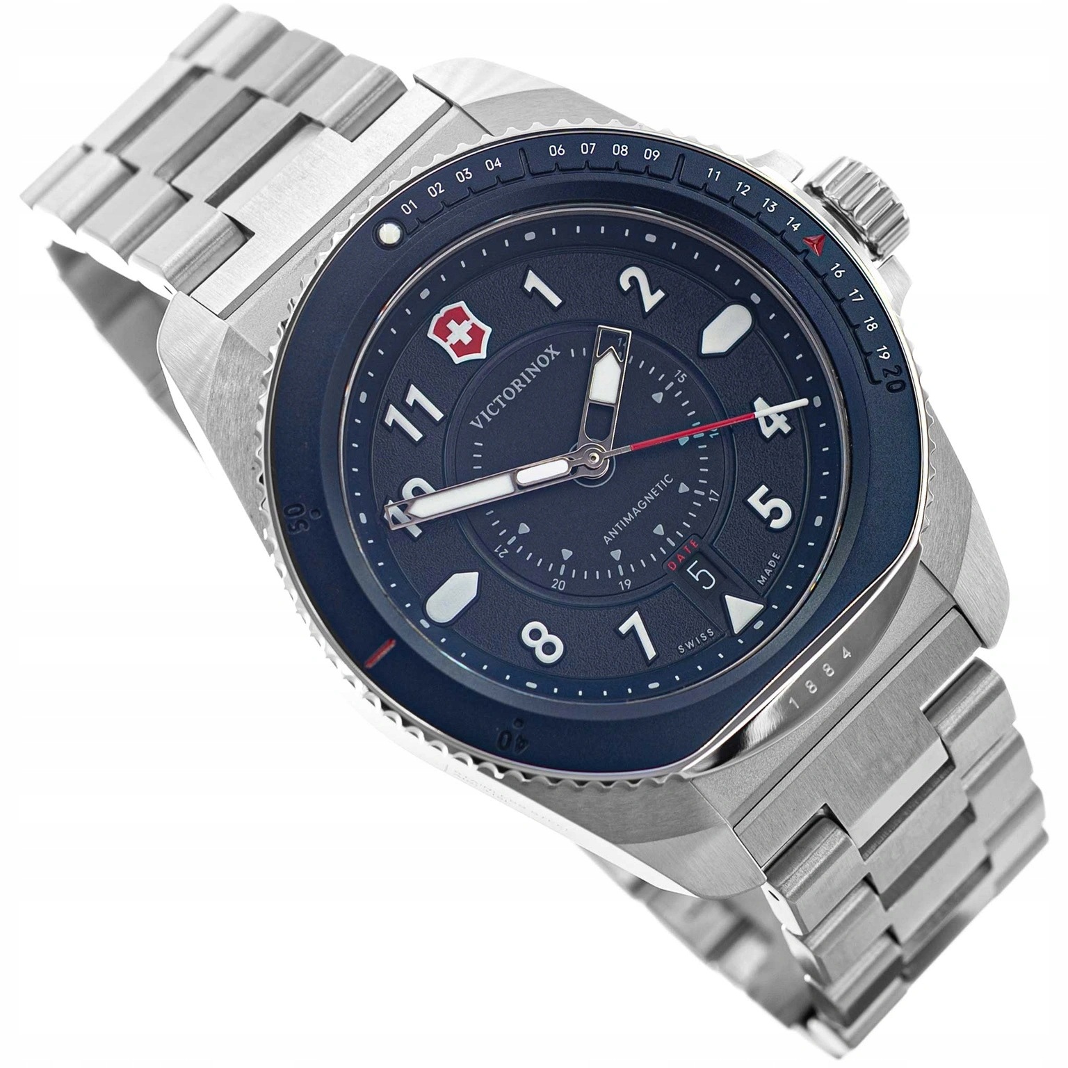 Pánské Hodinky Victorinox 241978 Journey 1884 Stříbrné Na Náramku