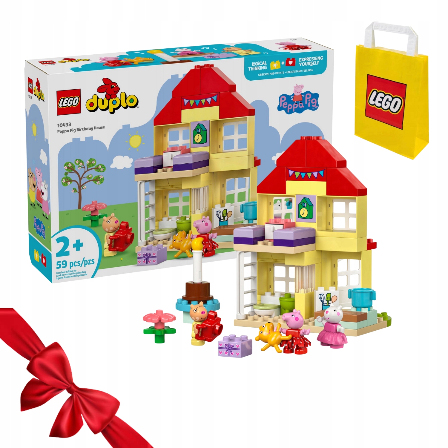 Zestaw Klocków Lego Duplo Peppa Urodzinowy Domek Peppy 10433