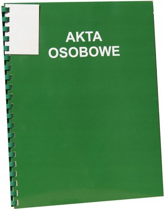 

Akta osobowe Konfex B/z niezadrukowane zielone