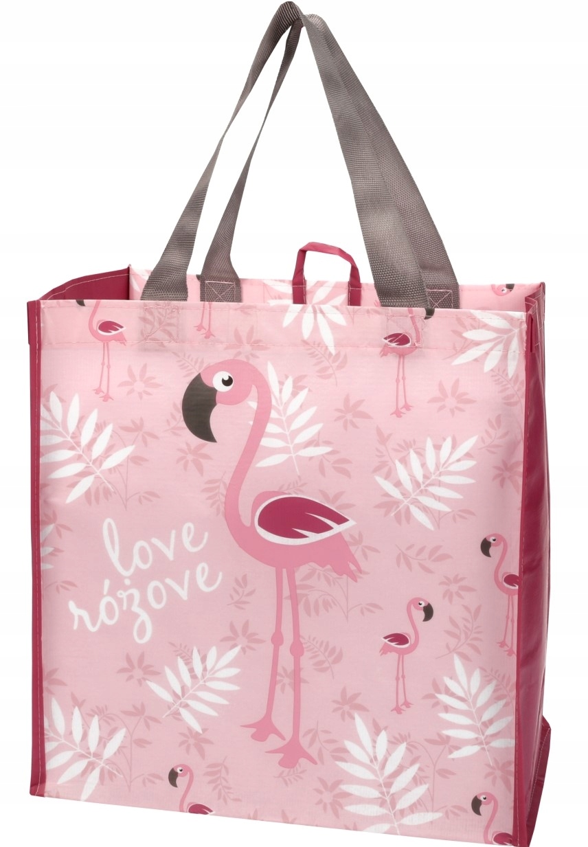 FLAMINGI SIATKA TORBA NA ZAKUPY SHOPPERBAG WOREK