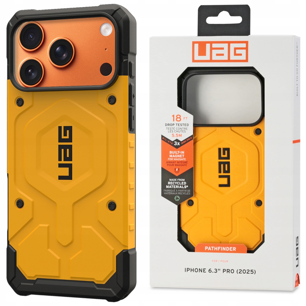 Pouzdro Uag Pathfinder s vojenskou certifikací a MagSafe pro iPhone 17 Pro