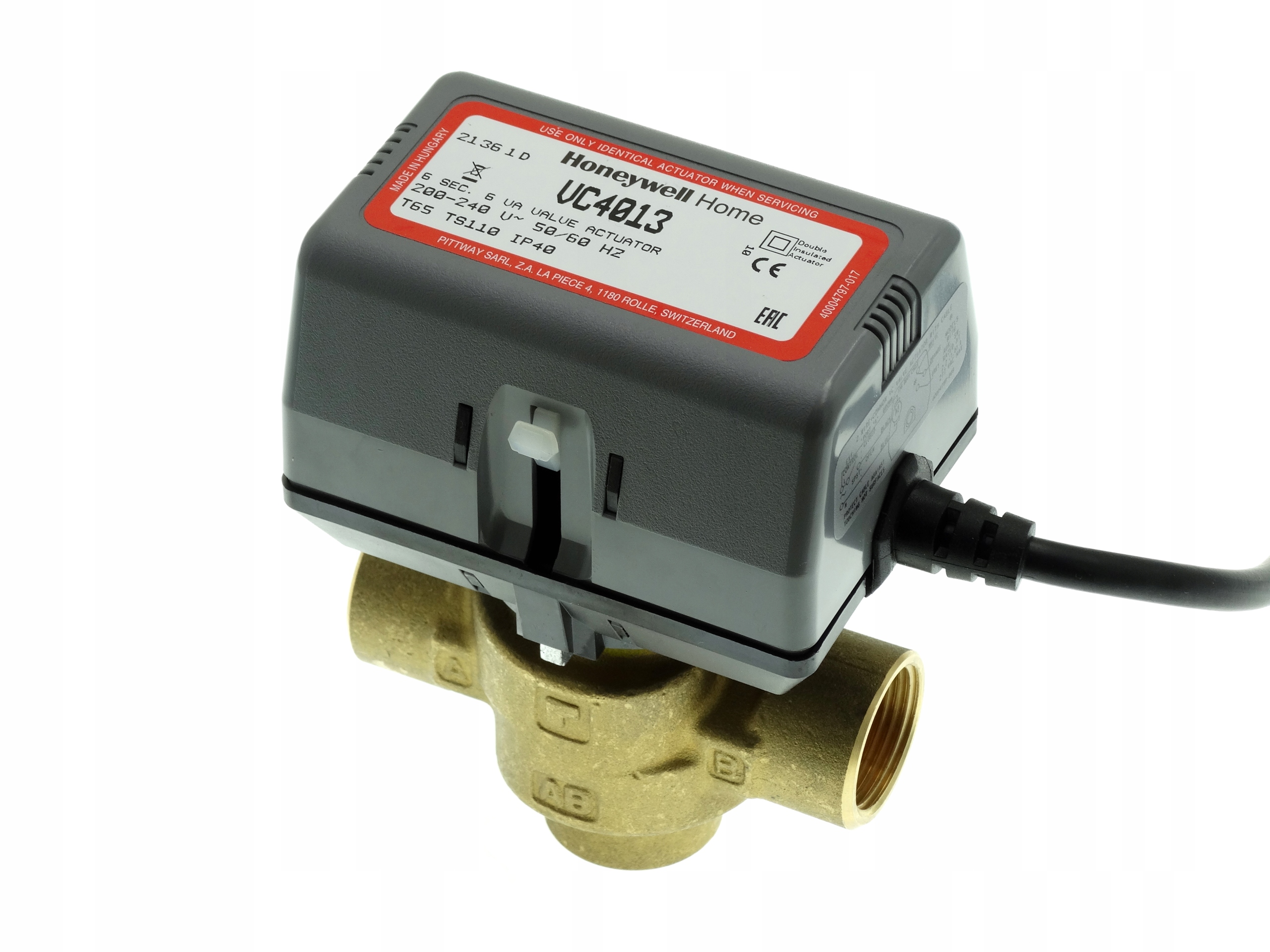 Prepínací ventil 3-cestný Gw 3/4"+motor ventilu Honeywell VC4013 1 m