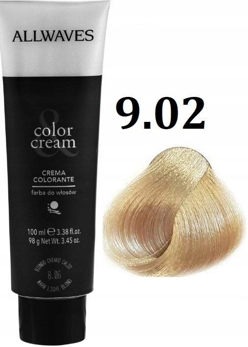 

Allwaves farba do włosów profesjonalna 9,02 100ml