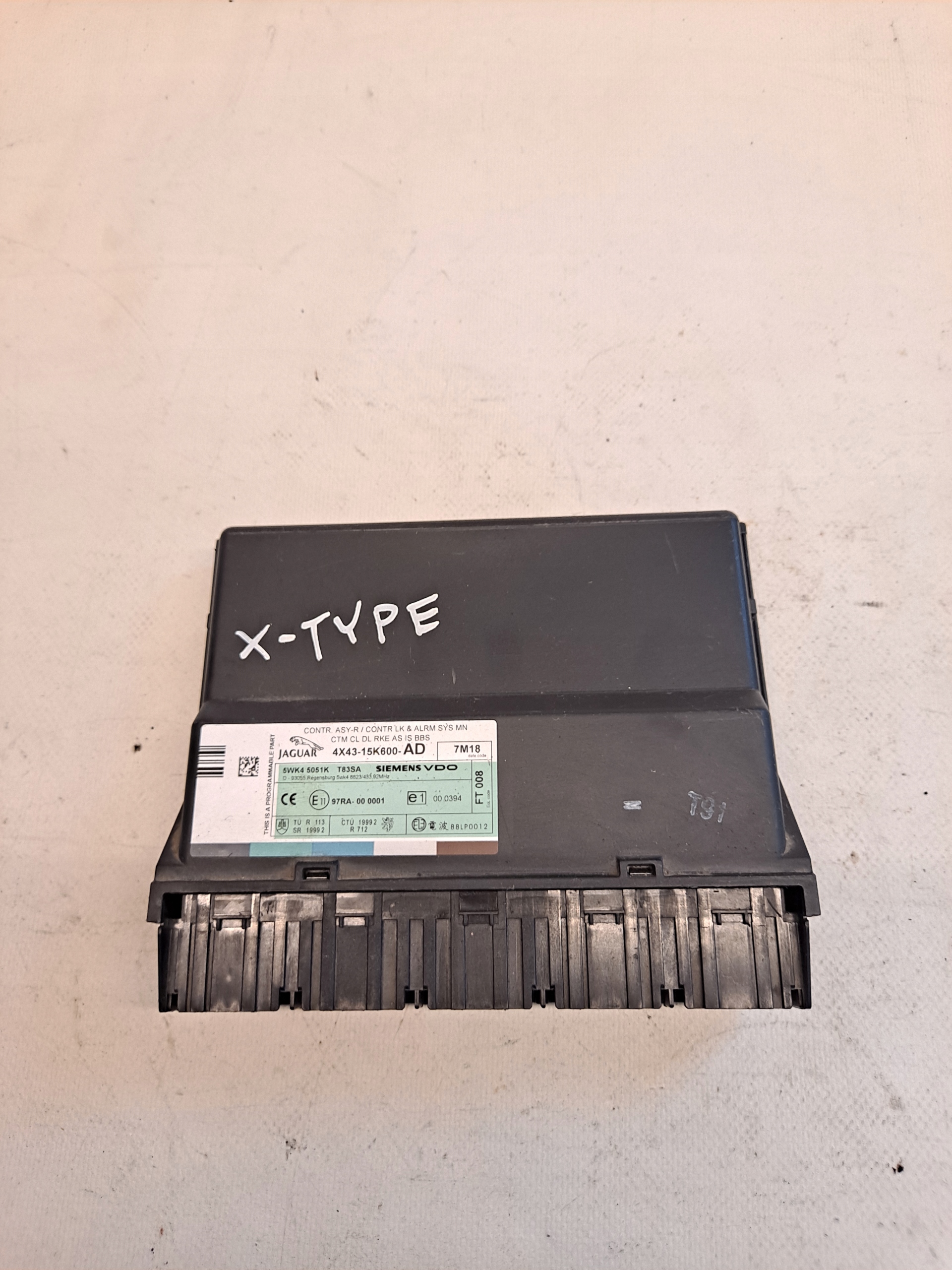 MODUŁ KOMFORTU JAGUAR X-TYPE 4X43-15K600-AD