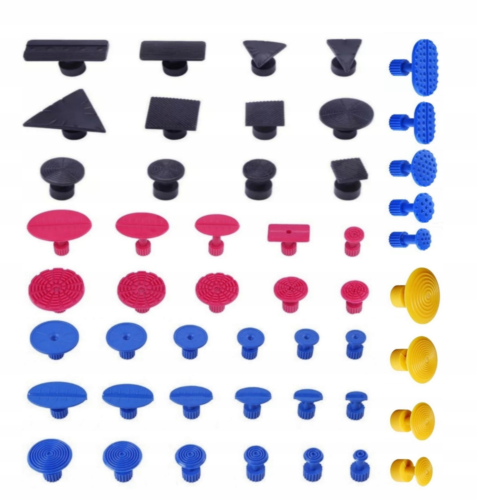 GRZYBKI PDR ADAPTERY ZESTAW DO WYCIĄGANIA WGNIECEŃ 49 SZTUK