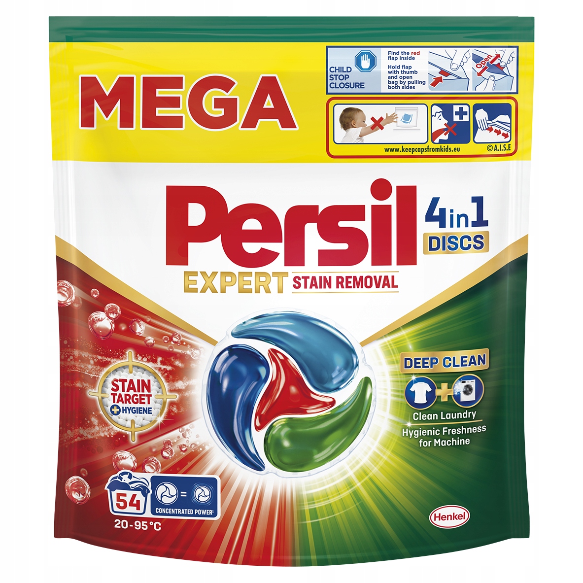 Levně Kapsle na praní Persil Discs Deep Clean 4v1 Stain Removal 54 praní