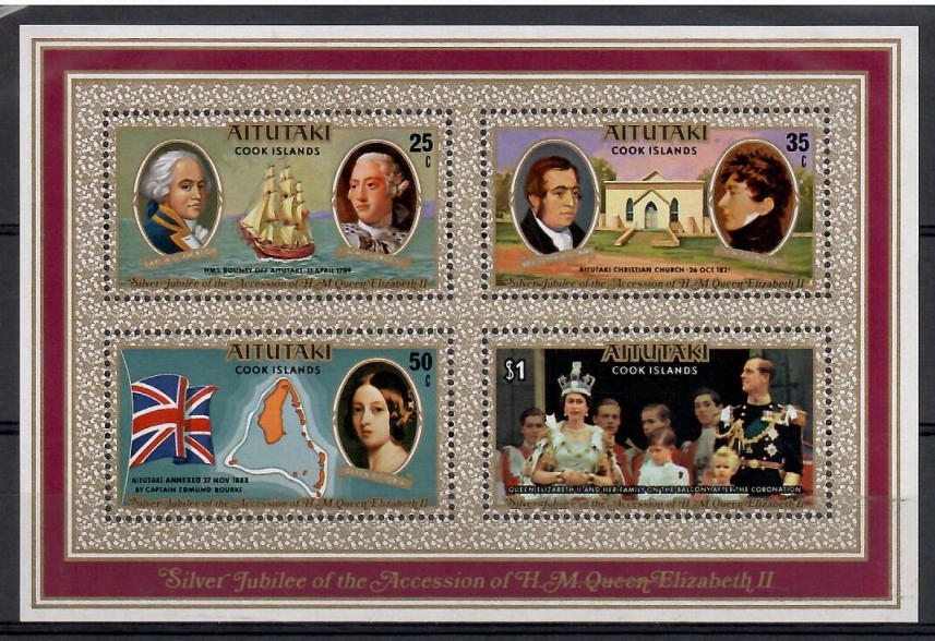 Aitutaki 1977 Mi bl 15 Czyste **