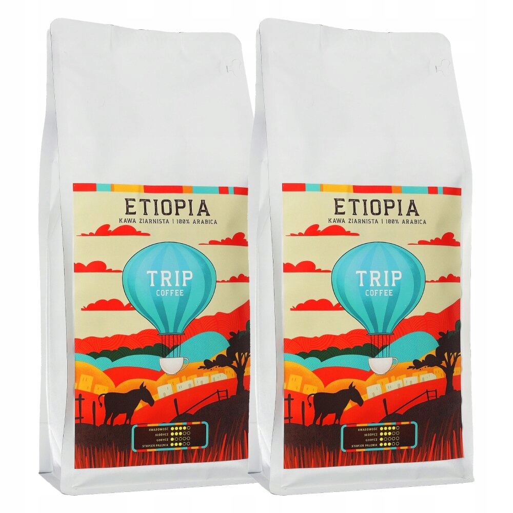 Zestaw Kawa ziarnista Trip Coffee Etiopia 2x1kg 100% arabica