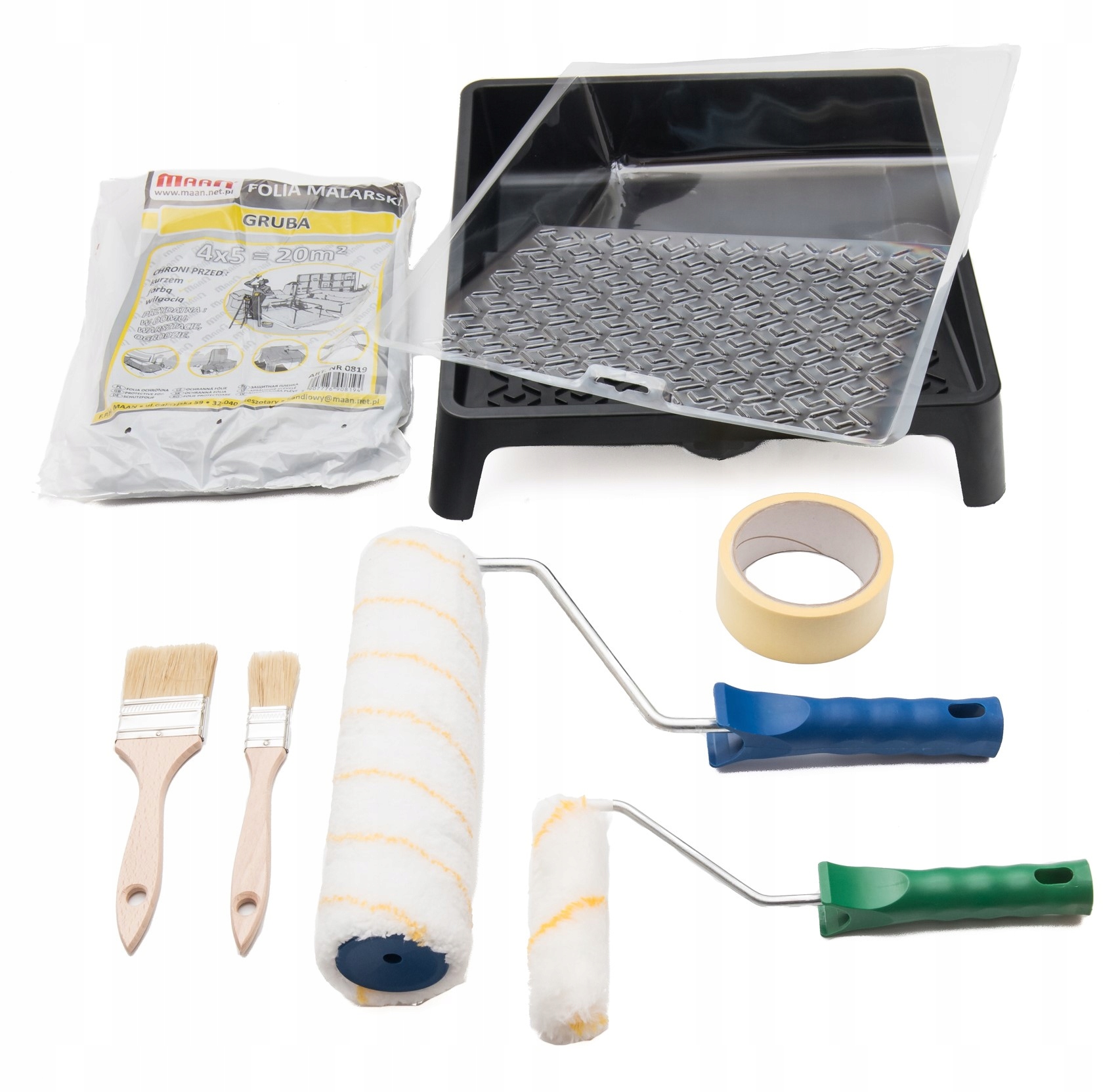 

Zestaw malarski wałek pędzel kuweta komplet nr3