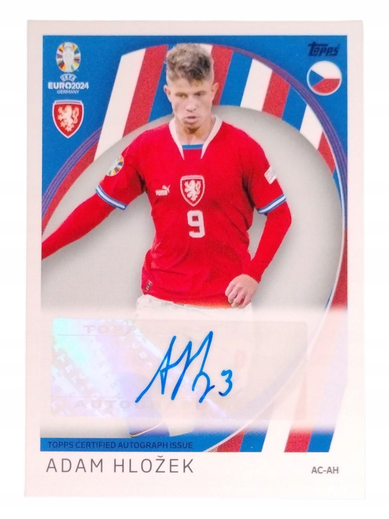 Topps Match Attax Euro 2024 Autograf Adam Hlozek Czechy