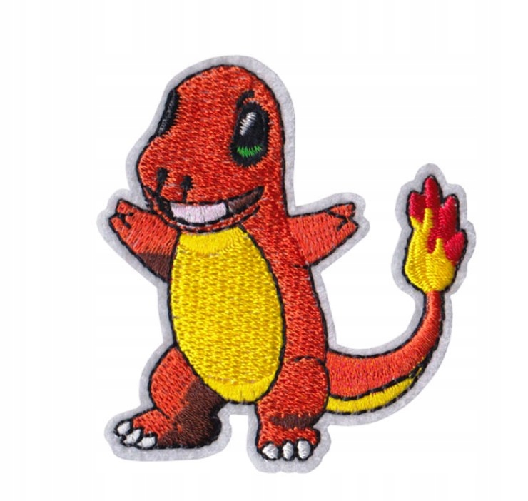 NASZYWKA TERMO HAFTOWANA - POKEMON CHARMANDER