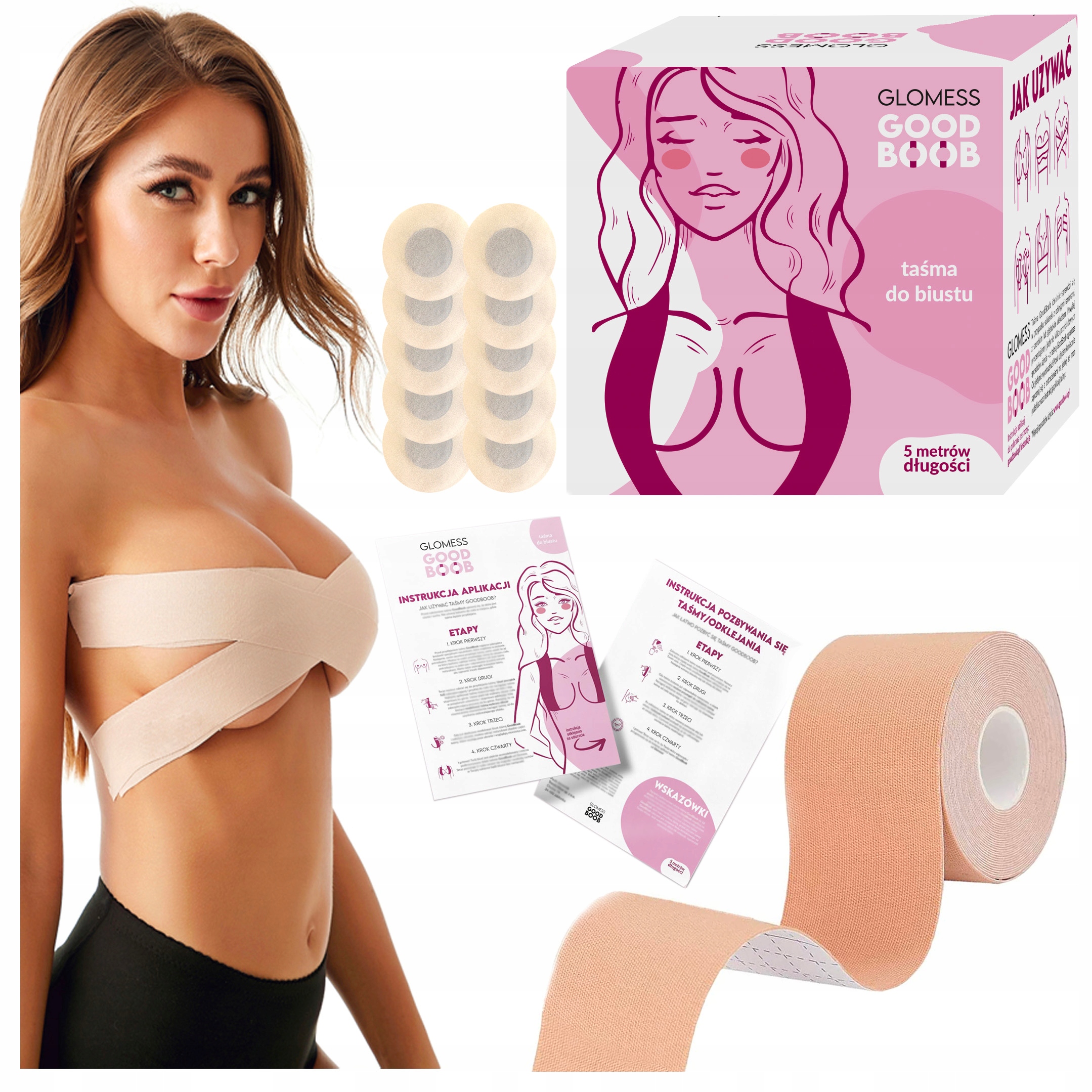

Oryginalna Taśma Good Boob Modelująca Biust Dekolt