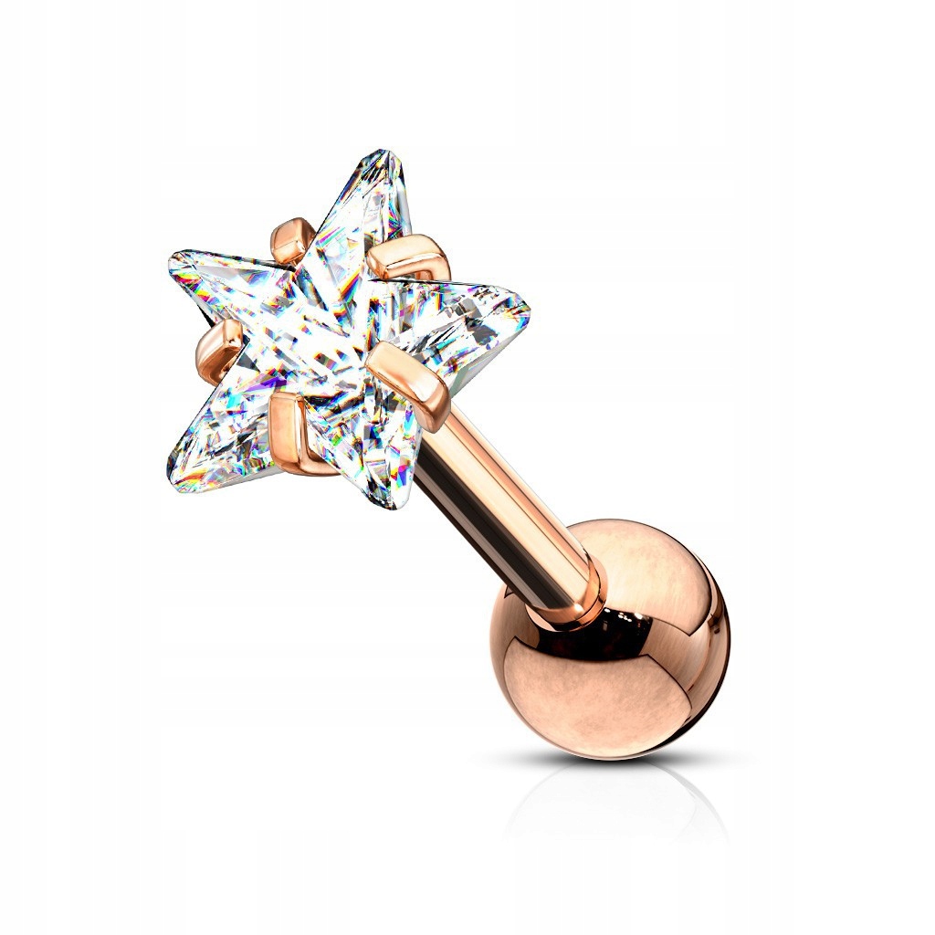 

Kolczyk z kryształkiem 1,2/6/3 rose gold