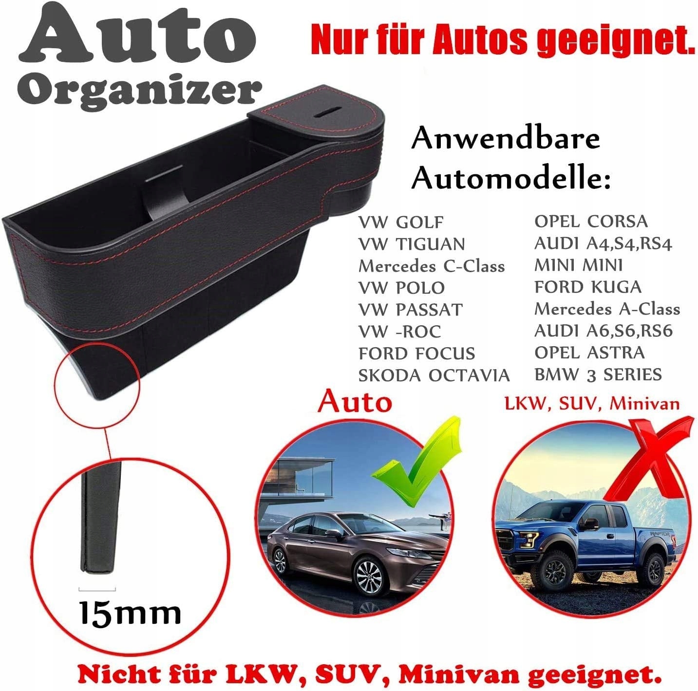 SCHOWEK SAMOCHODOWY SZCZELINOWY LEWY + GRATIS Producent inny