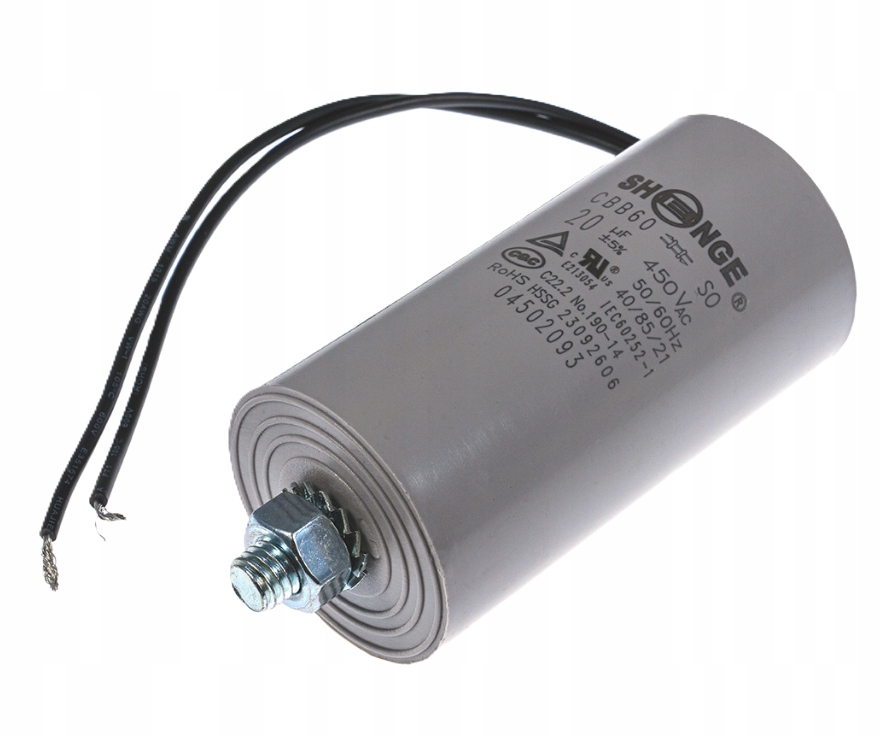 MKSP 20uF 450V kondensator rozruchowy do pieca, silnika. pompy itp