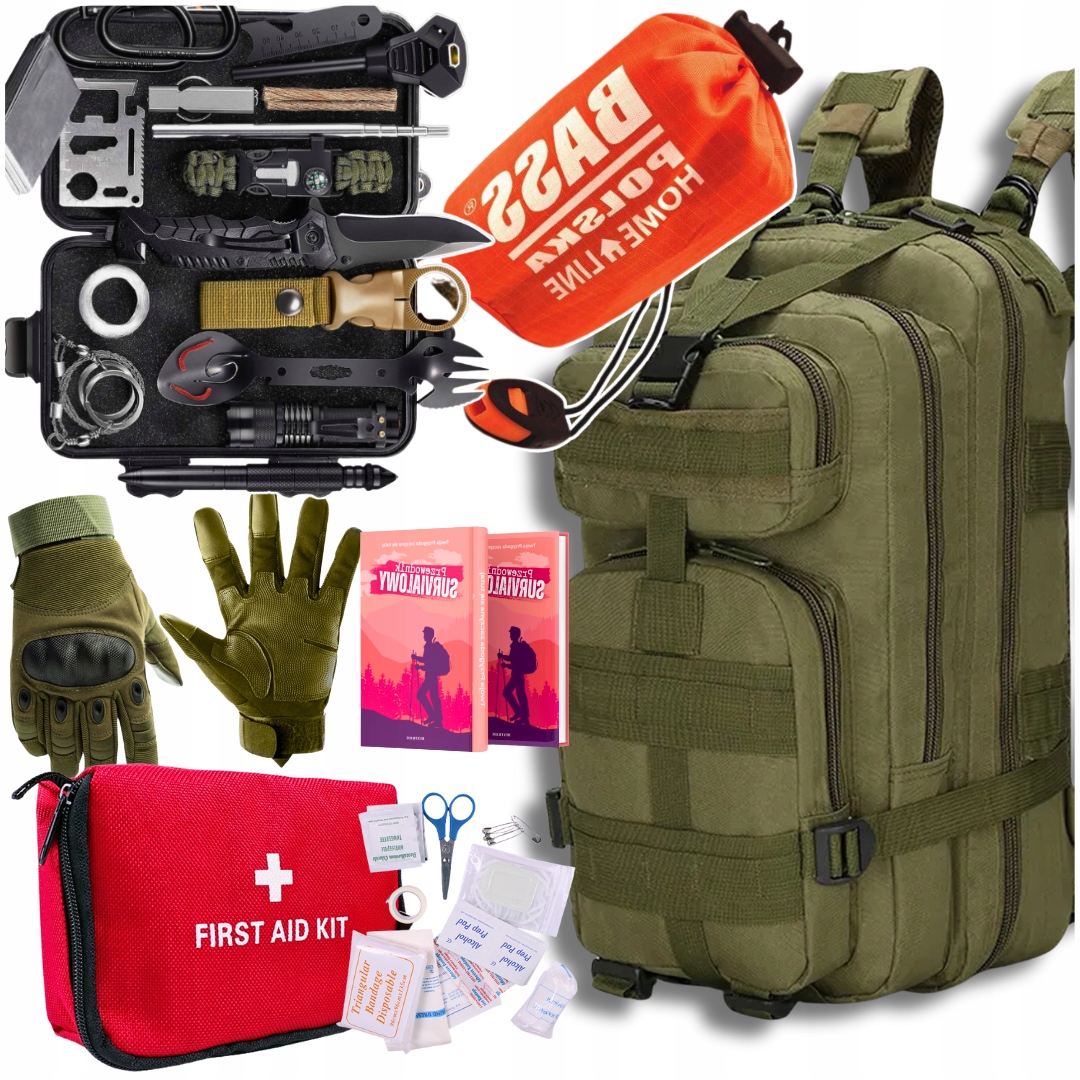 Zestaw Zdobywcy Podróżnika Harcerza Survivalowy Awaryjny Dziecka