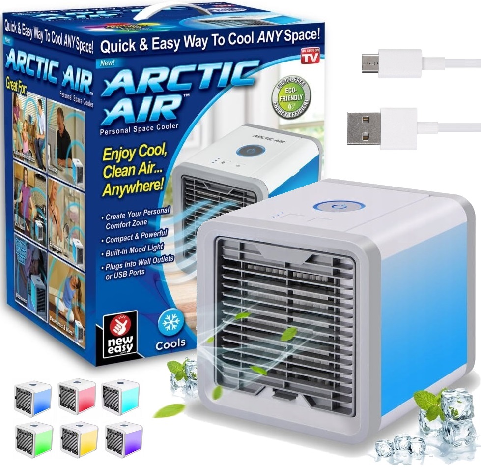 

Przenośny Klimator Arctic Air Na Wodę Usb Led