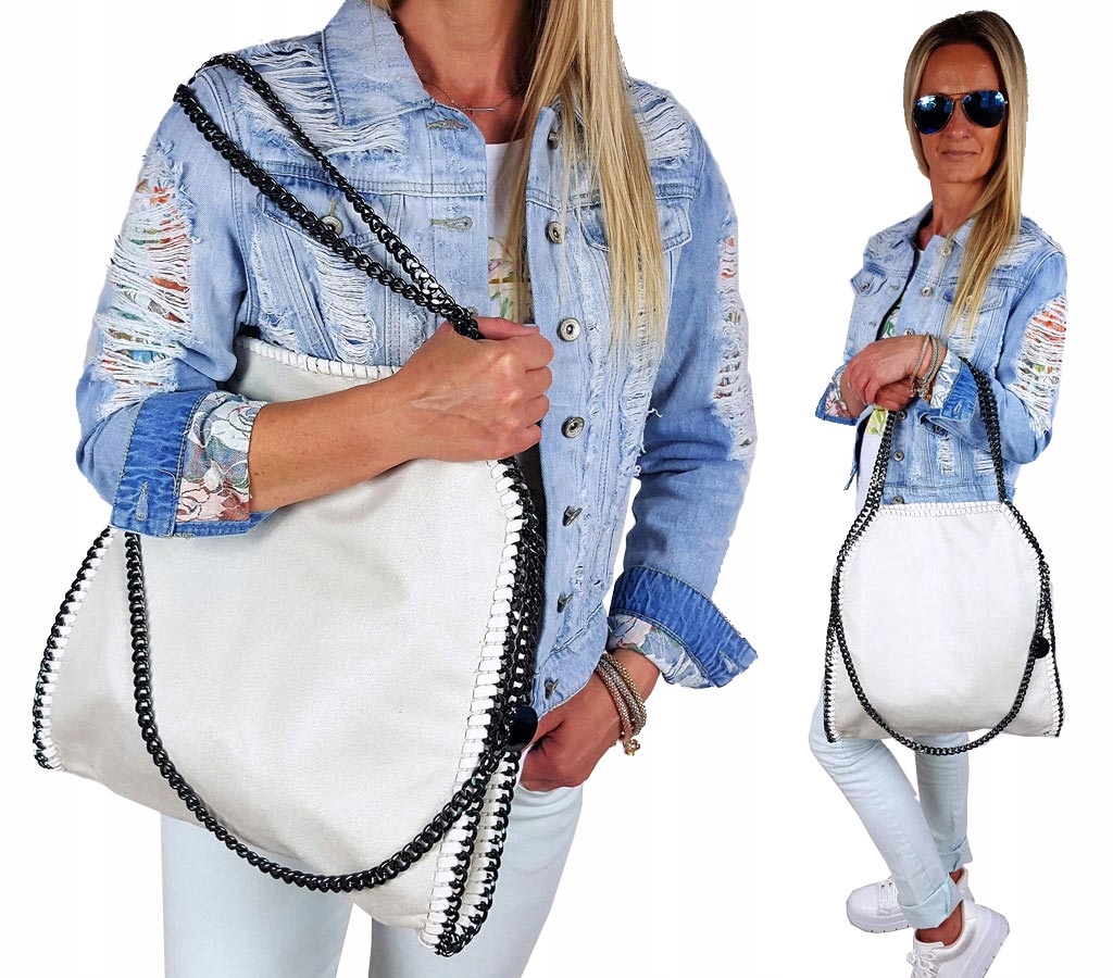 

Torebka Łańcuchy Torba Łańcuch Stella Bag Biały