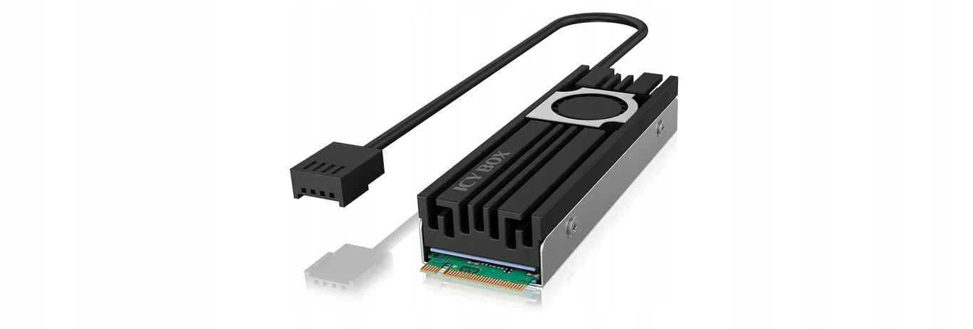 ICY BOX IB-M2HSF-703 Dysk SSD Radiator 2 cm Czarny Kod producenta 0001