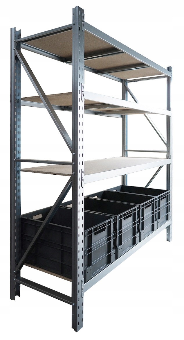 REGAŁ METALOWY GARAŻ PIWNICA MAGAZYN 200X180X60 Szerokość produktu 180 cm