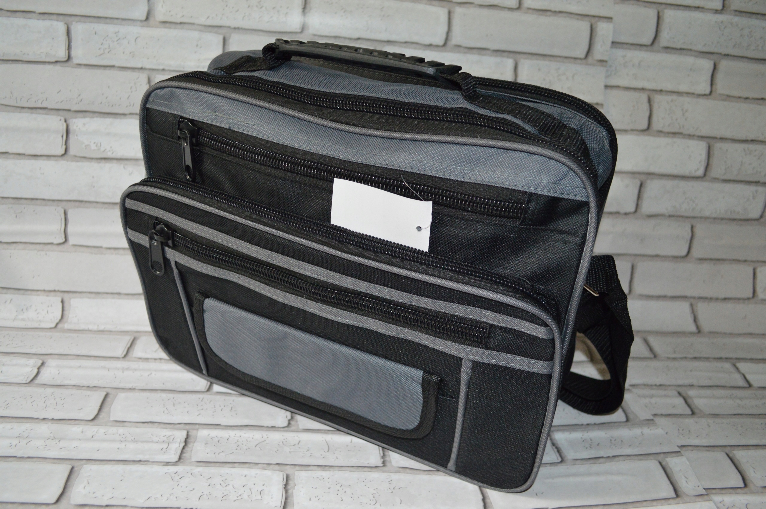 TORBA SASZETKA MĘSKA NA RAMIĘ DO PRACY SZKOŁY Szerokość (dłuższy bok) 34 cm