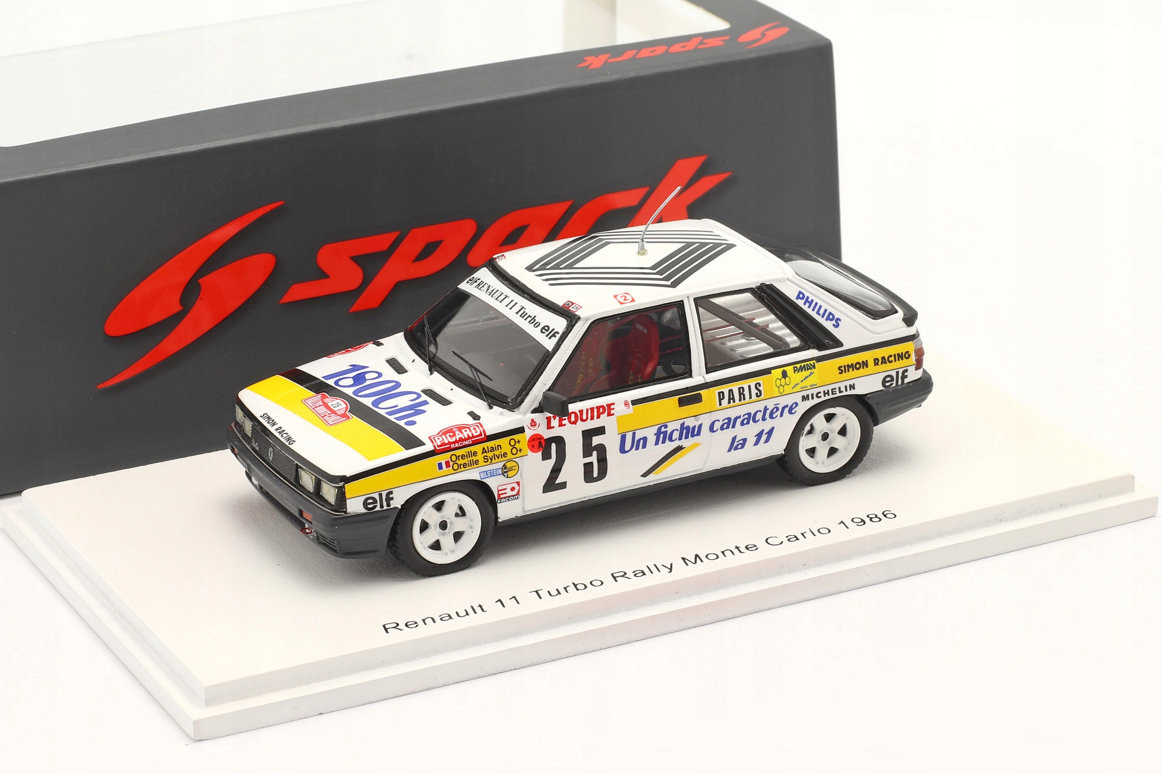 Spark Renault 11 Turbo #25 A.Oreille Rallye Monte Carlo 1986 1:43