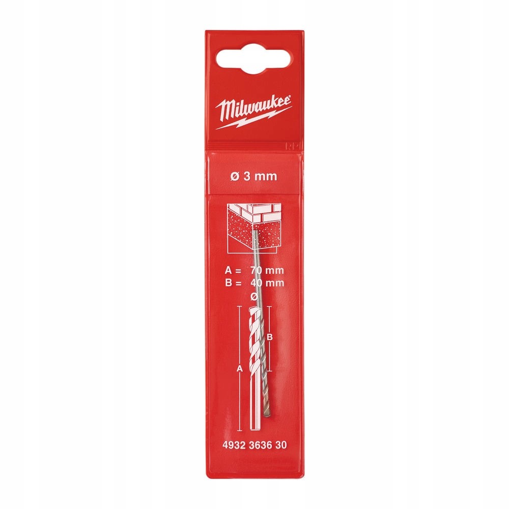 

Solidne Wiertło do Betonu Płyt 3.0x70mm Milwaukee