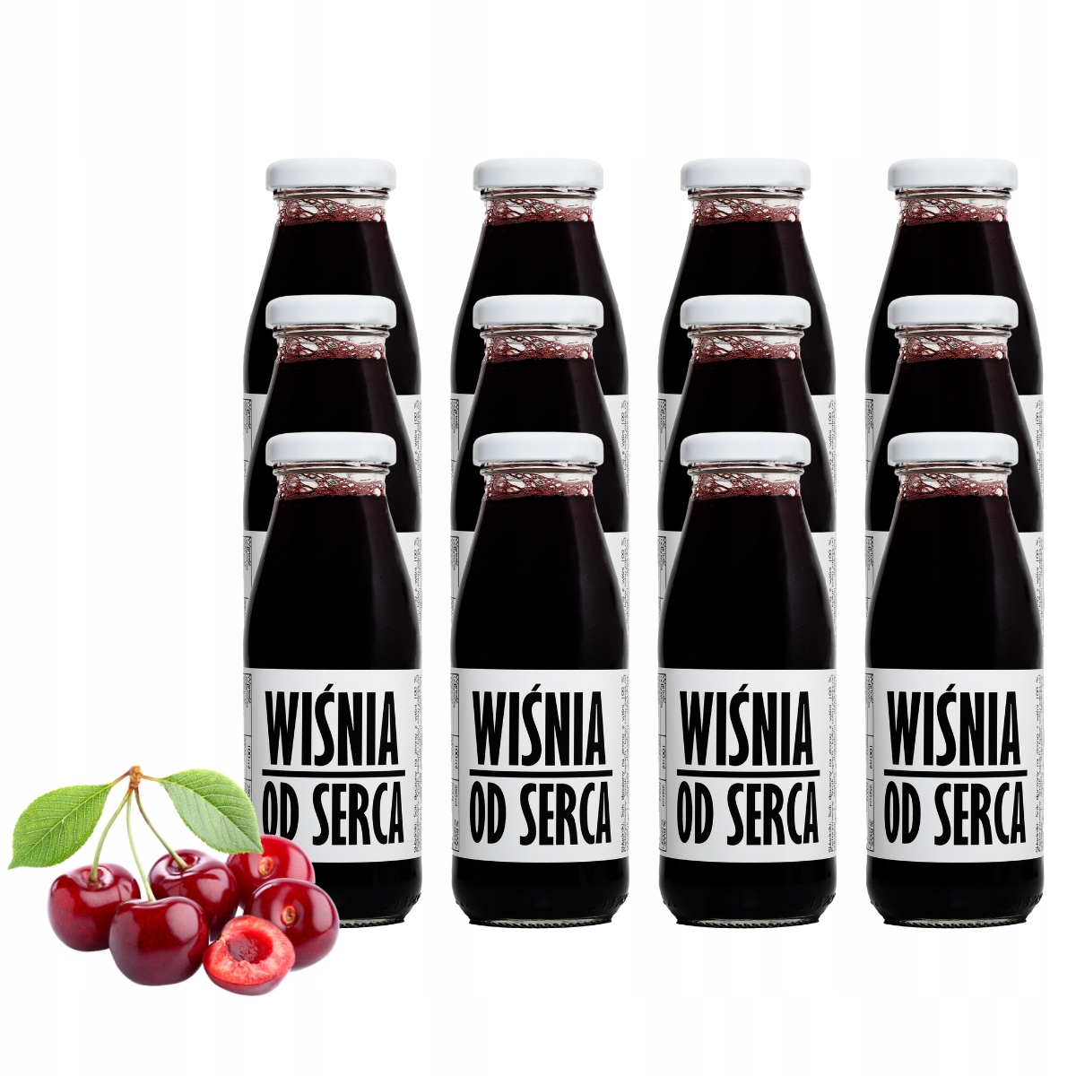 Wiśnia 100% sok naturalnie mętny Nfc 12x250ml