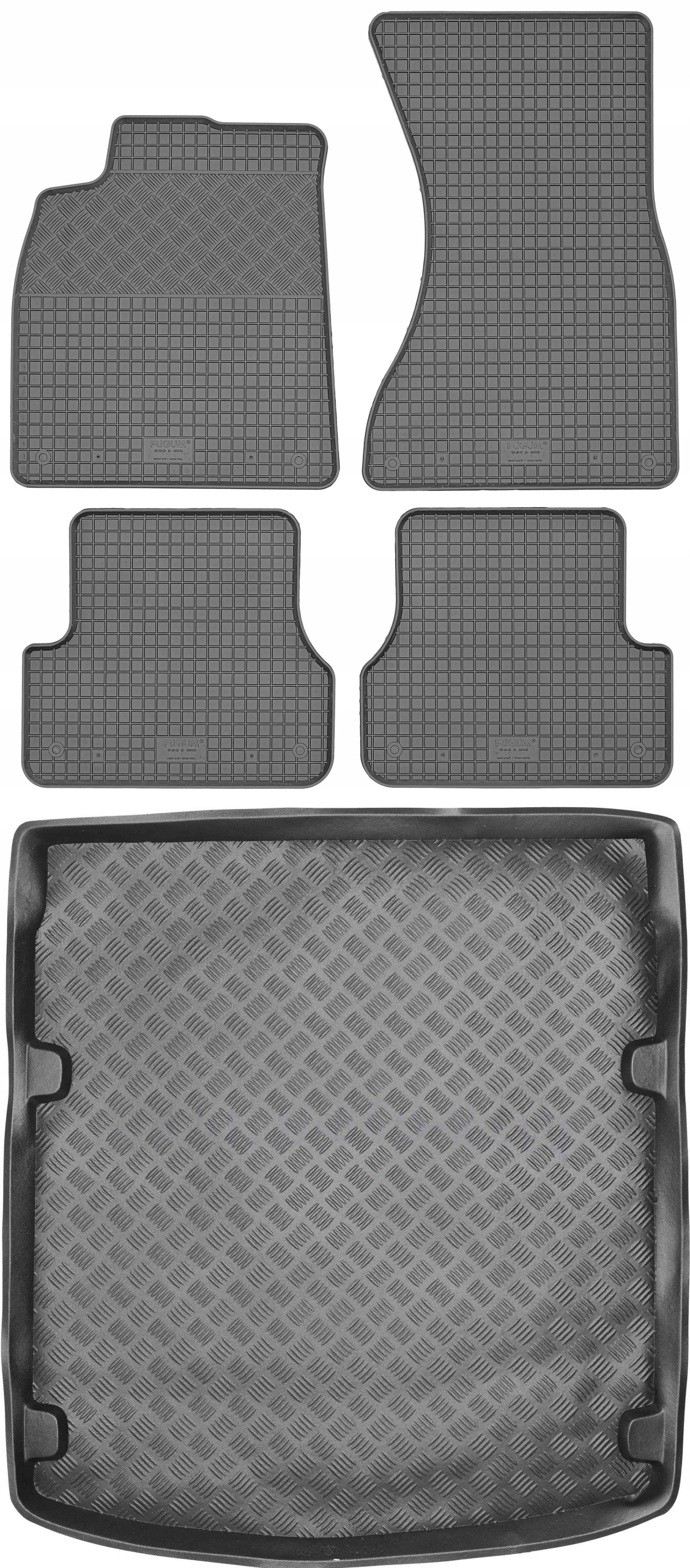 Audi A6 IV C7 Limuzína Sd 11-18 Sada Gumové rohože rohož