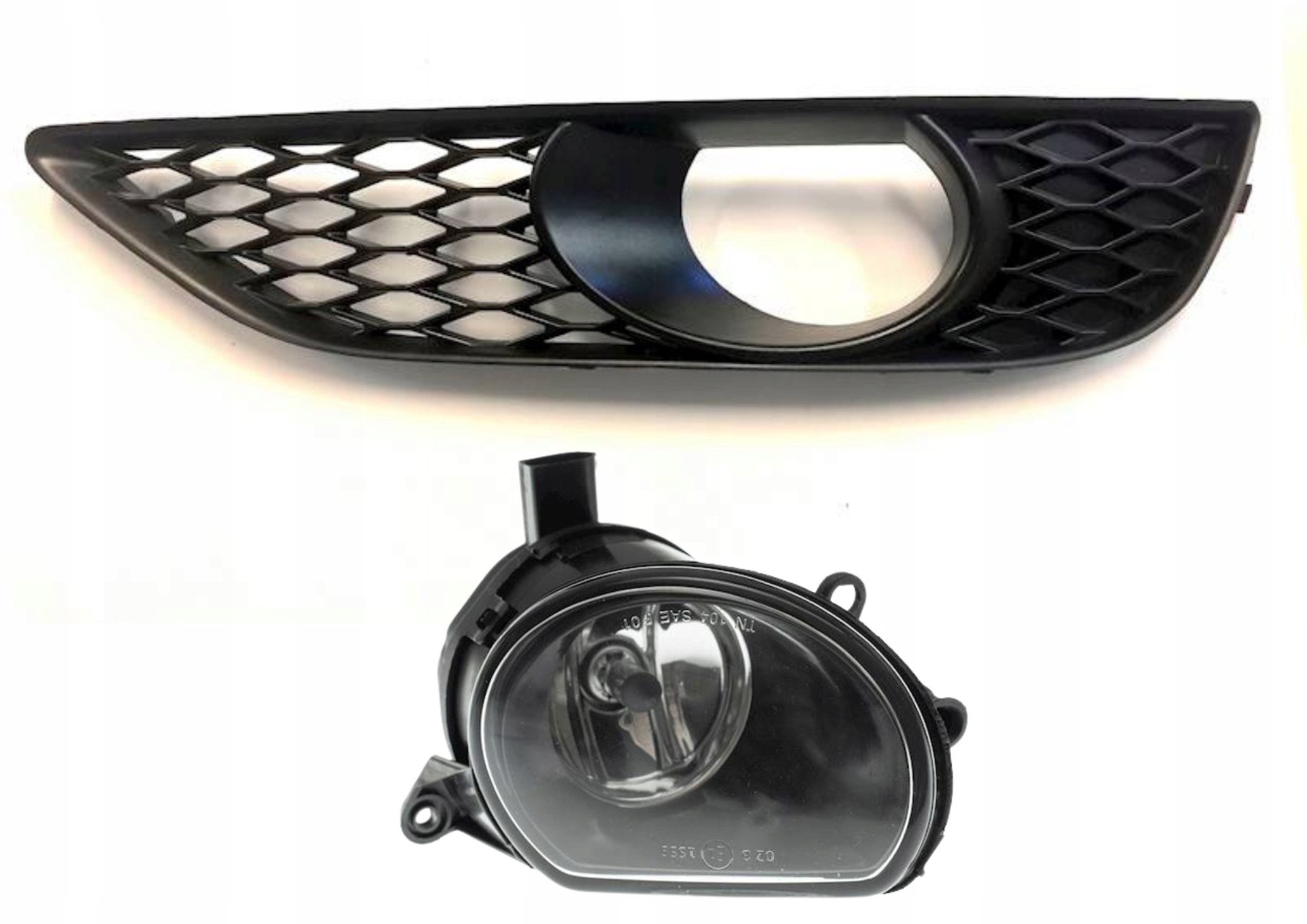 Audi Q7 4L S Line 2009- Atrapa Mřížka Nárazníku Levá Halogenová Lampa Levá