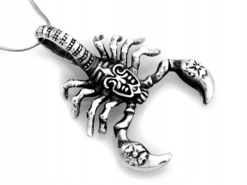 Stříbrný štír 925 velký přívěsek oxidovaný pro něj na Valentýna