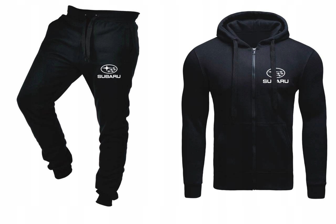 Tepláková Souprava Teplákovka Subaru Pánská Rozepínací Černá L